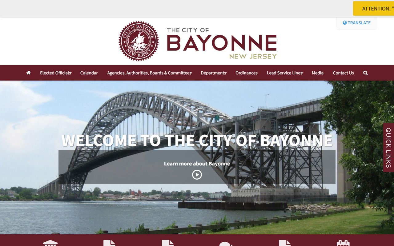 Bayonne city government portal for Bayonne divorce decree information