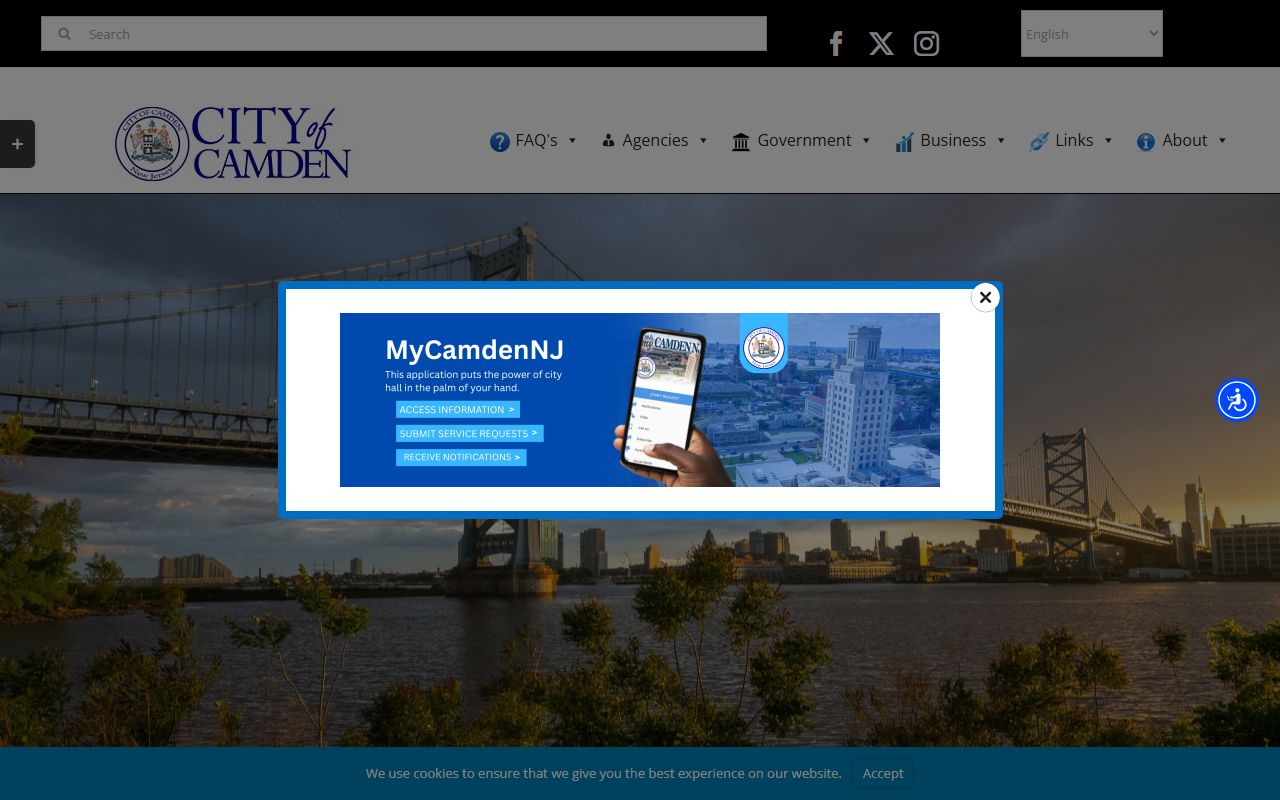 Camden Health Department information for Camden divorce decree records