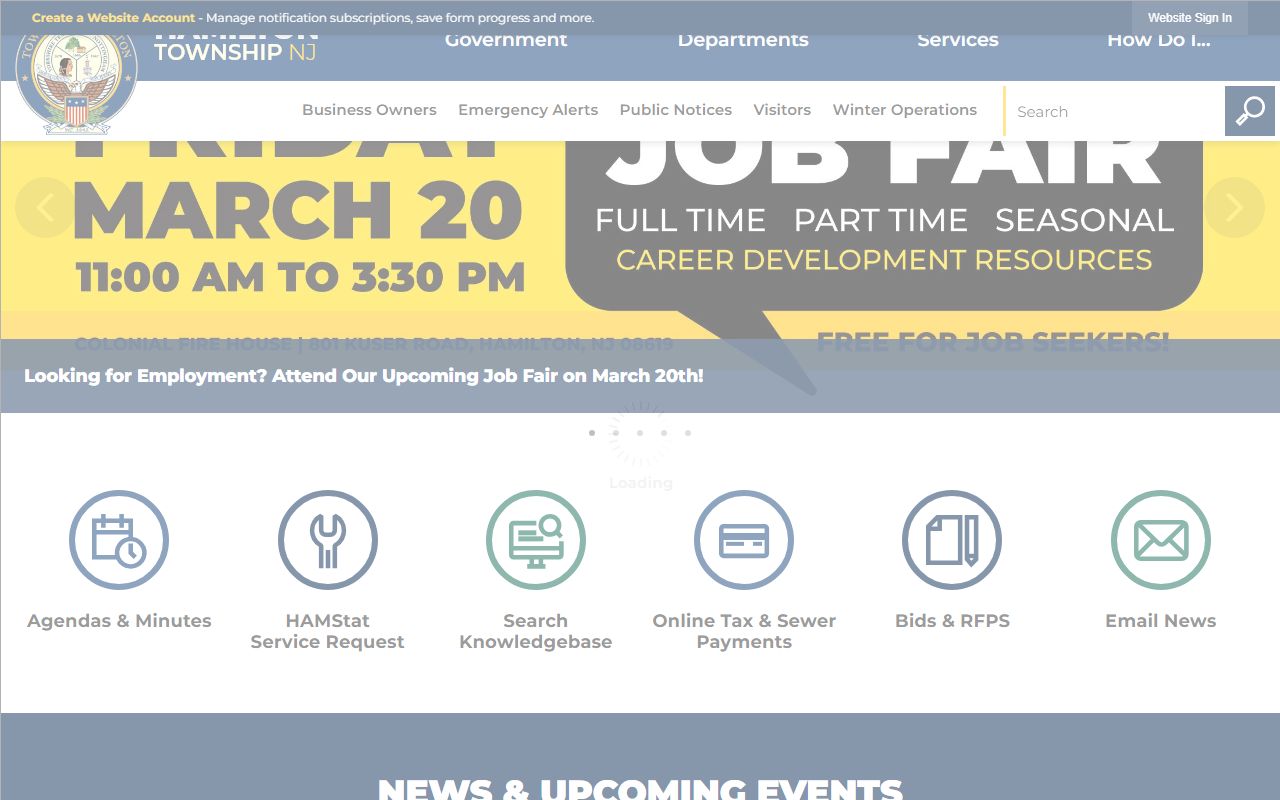 Hamilton Township government portal for divorce decree resources