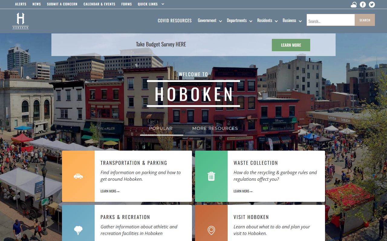 Hoboken city government portal for divorce decree information