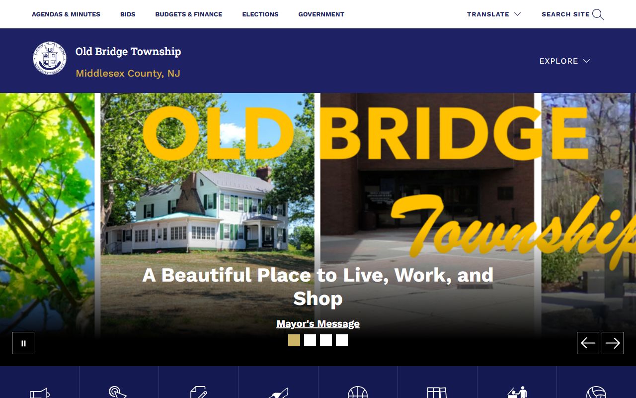 Old Bridge Township government portal for divorce decree records