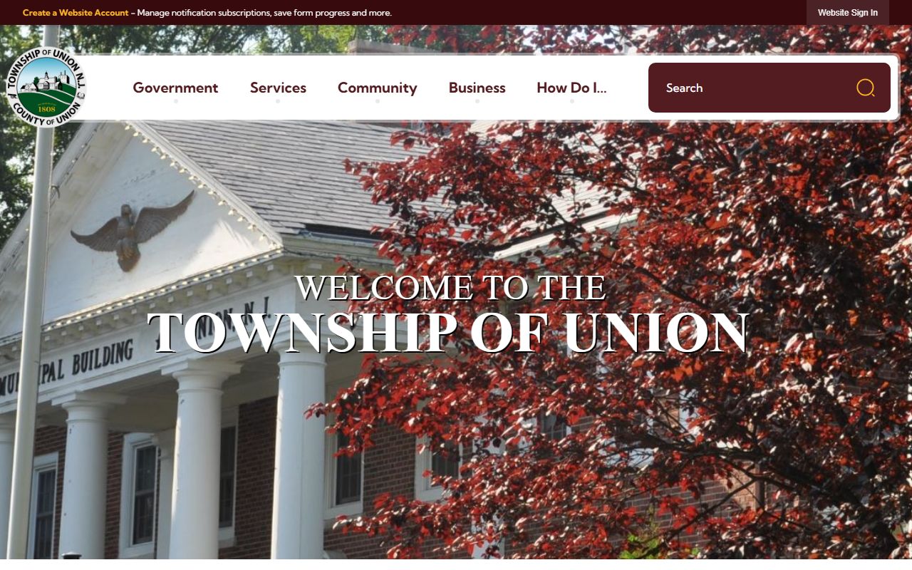 Union Township government portal for divorce decree resources